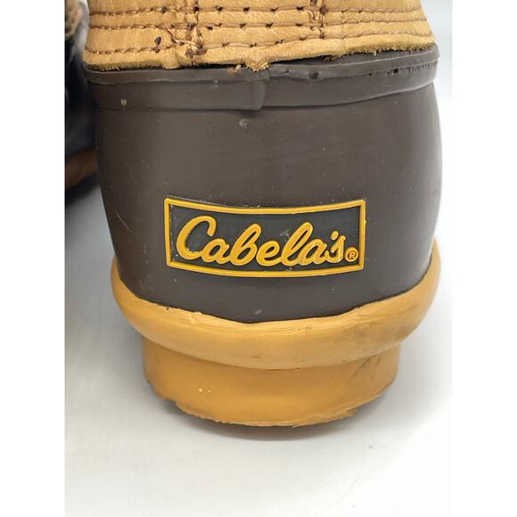 Cabela\'s Men\'s Leather Upper Insulated Waterproof Duck Boots w/ Side Zip Size 9 main image 5